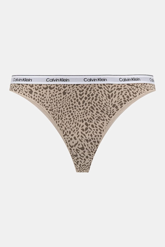 Calvin Klein Underwear tanga dámské bavlněné s elastanem 3-pack bílá LV00QD5209