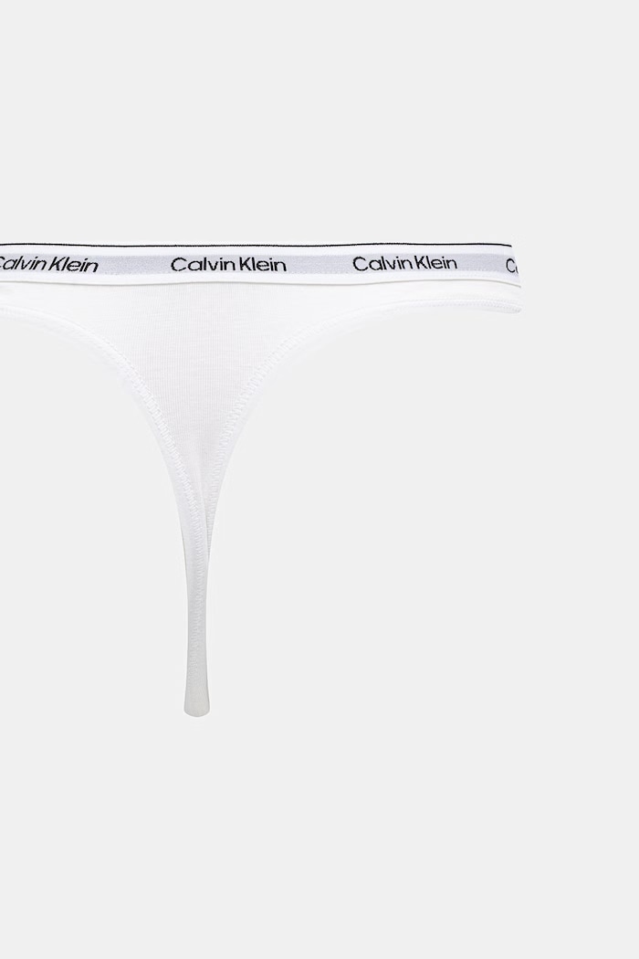 Calvin Klein Underwear tanga dámské bavlněné s elastanem 3-pack LV00QD5209