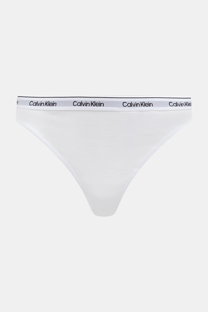 Odzież Calvin Klein Underwear stringi damskie bawełniane z elastanem 3-pack LV00QD5209 niebieski