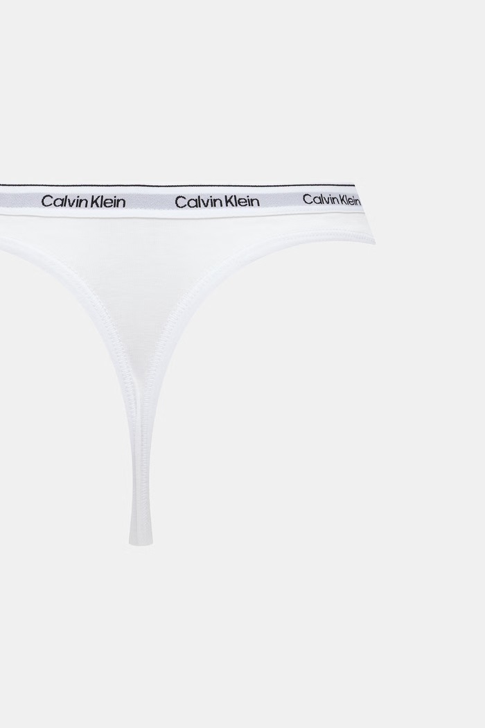 Calvin Klein Underwear stringi damskie bawełniane z elastanem 3-pack LV00QD5209