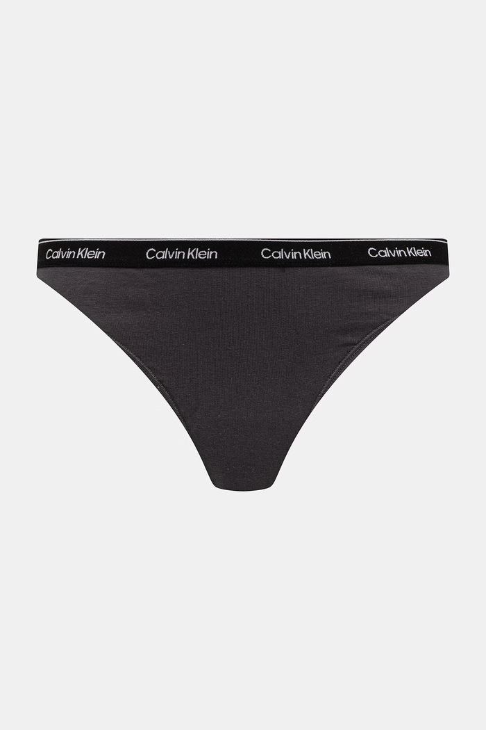 Dámske tangá s bavlnou Calvin Klein Underwear 7-pak LV00QD5319 modrá SS26