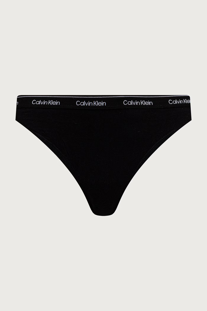 Odzież Calvin Klein Underwear stringi damskie z bawełną 7-pack LV00QD5319 szary