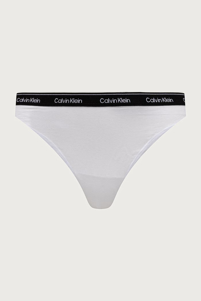 Calvin Klein Underwear stringi damskie z bawełną 7-pack szary LV00QD5319
