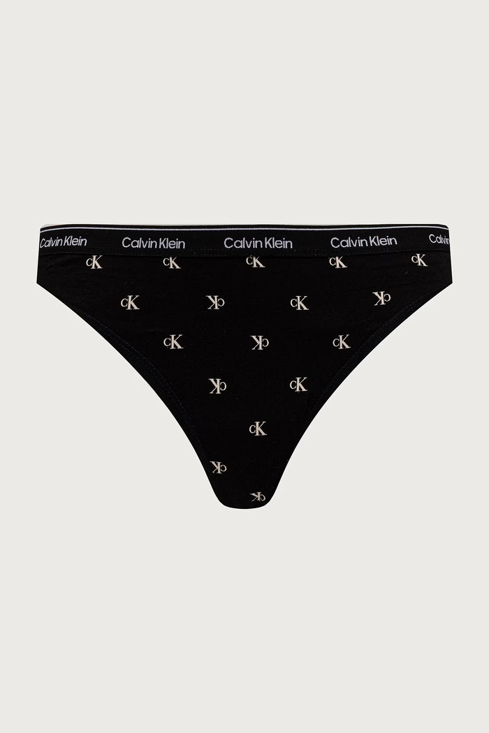 Calvin Klein Underwear stringi damskie z bawełną 7-pack LV00QD5319 szary