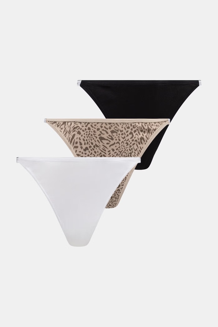 Calvin Klein Underwear tanga dámské 3-pack bílá LV00QD5394