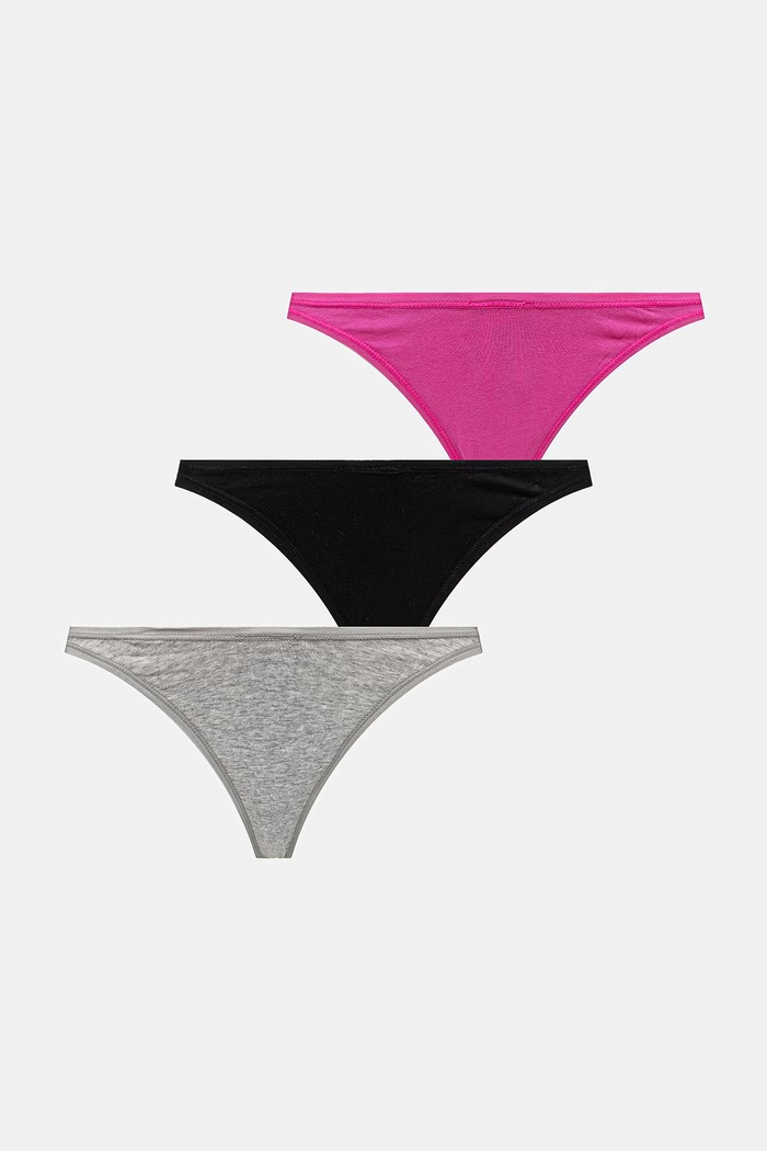 Dámske nohavičky Calvin Klein Underwear 3-pak fialová LV00QD5394