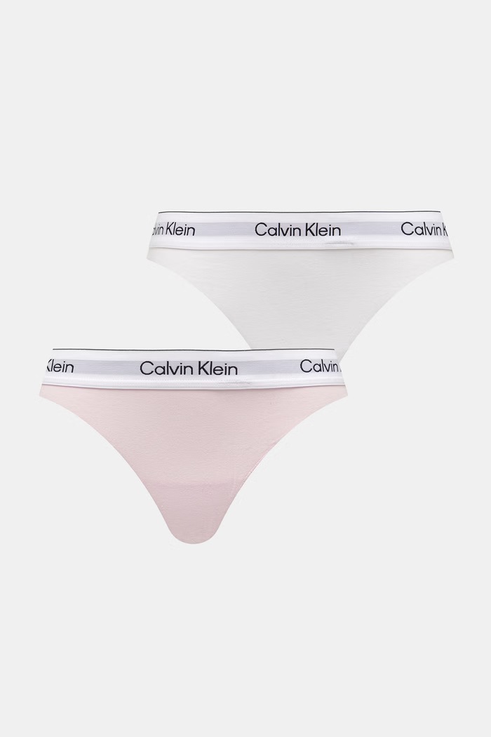 Calvin Klein Underwear tangá dámske 2-pak ružová LV00QF8834