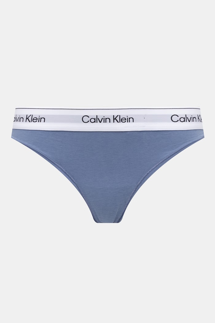 Calvin Klein Underwear tangá dámske 2-pak LV00QF8834 modrá SS26
