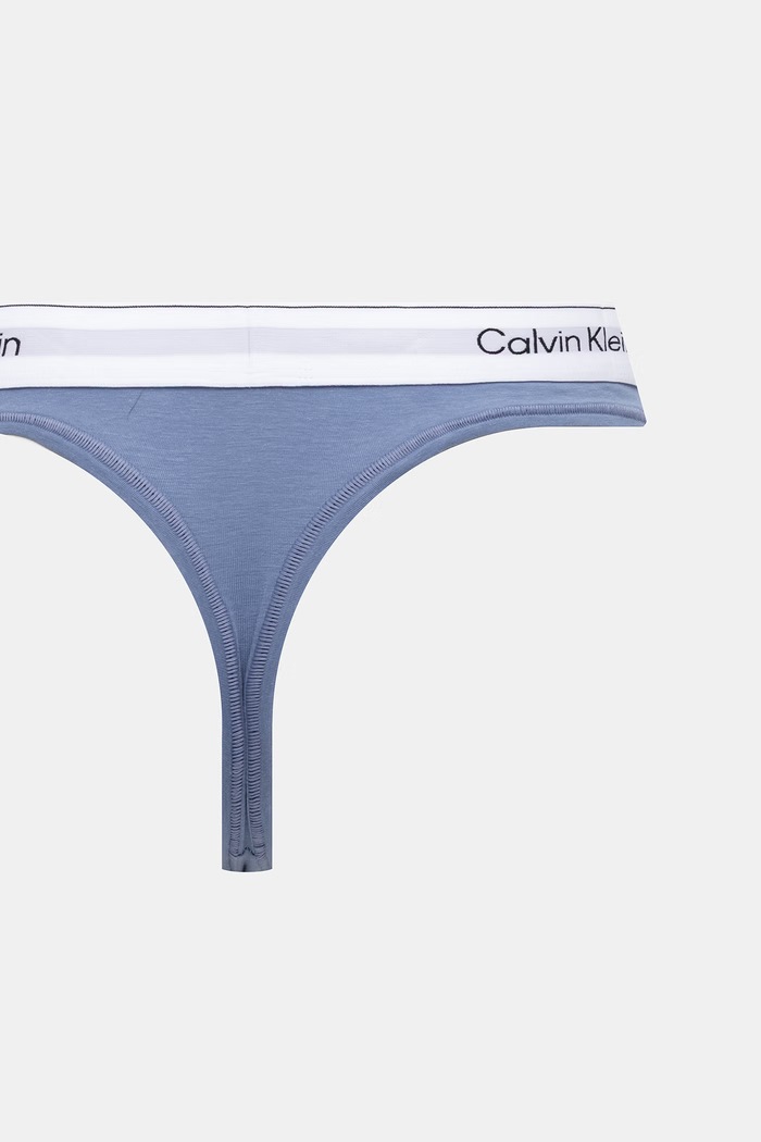 Calvin Klein Underwear tangá dámske 2-pak modrá LV00QF8834