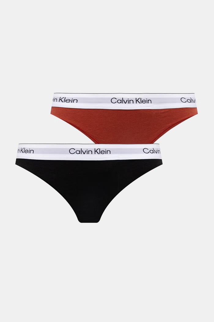 Calvin Klein Underwear tanga pentru femei pachet de 2 negru LV00QF8834