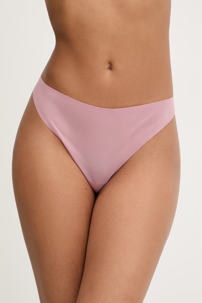 Calvin Klein Underwear stringi damskie różowy LV00QF8587