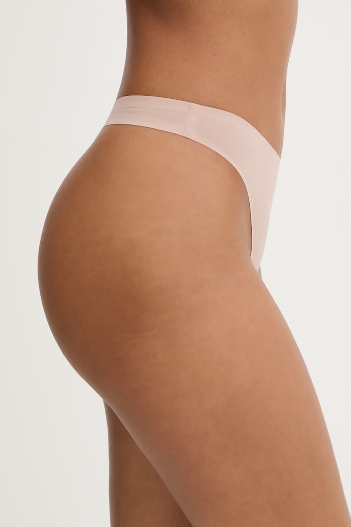 Odzież Calvin Klein Underwear stringi damskie LV00QF8587 beżowy