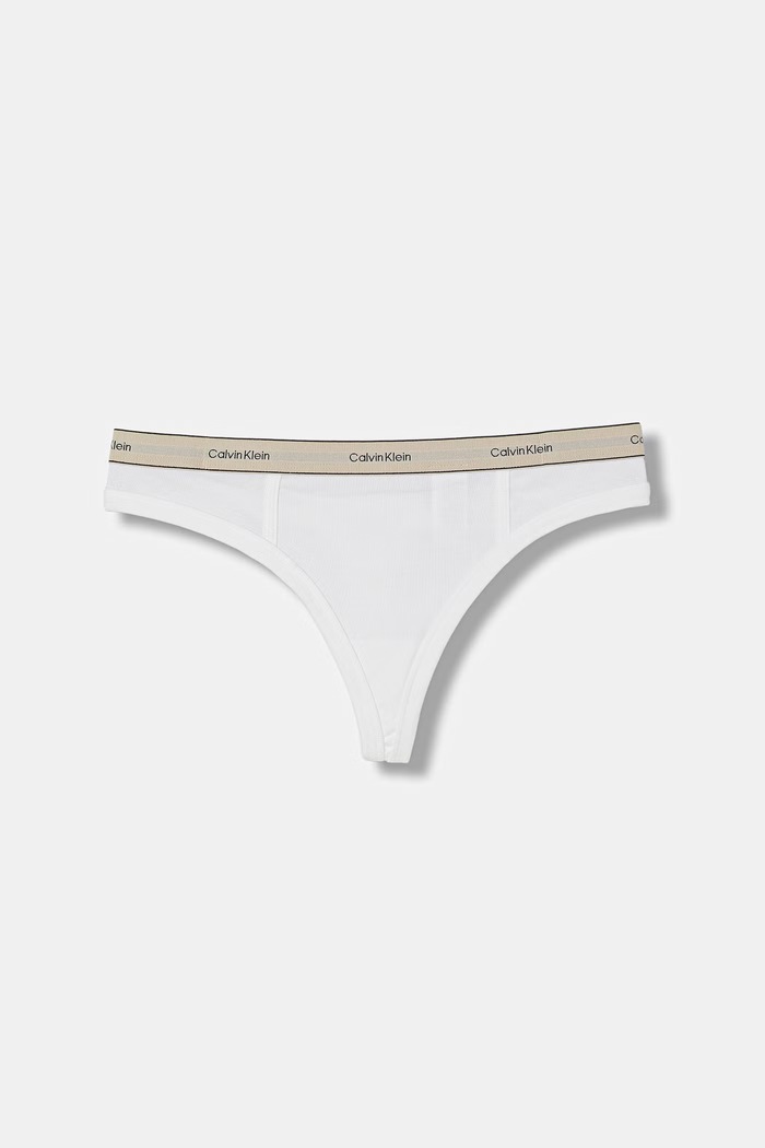 Calvin Klein Underwear brazyliany damskie bawełniane z elastanem biały LV00QF8771
