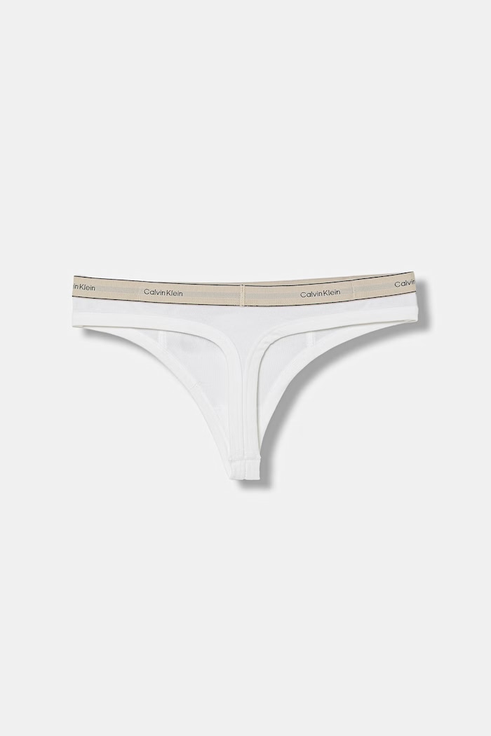 Calvin Klein Underwear brazyliany damskie bawełniane z elastanem LV00QF8771 biały SS26