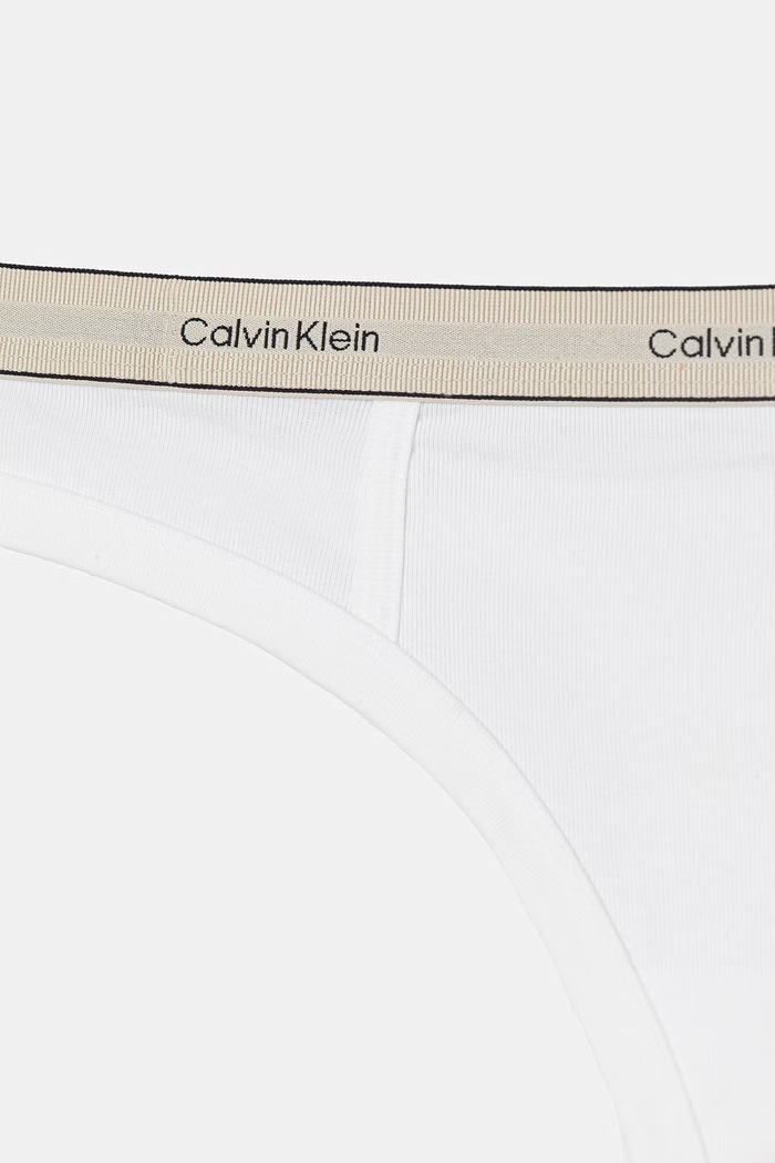 Odzież Calvin Klein Underwear brazyliany damskie bawełniane z elastanem LV00QF8771 biały