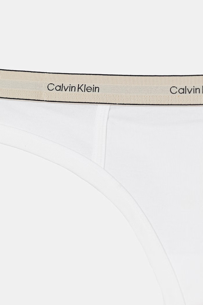 Odzież Calvin Klein Underwear brazyliany damskie bawełniane z elastanem LV00QF8771 biały