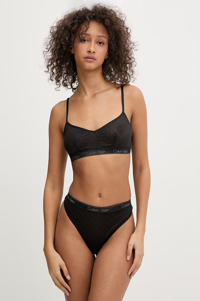 Calvin Klein Underwear tanga pentru femeie LV00QF8873 negru SS26