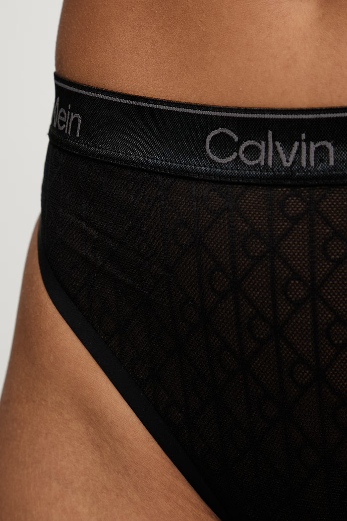 Calvin Klein Underwear tanga pentru femeie negru LV00QF8873