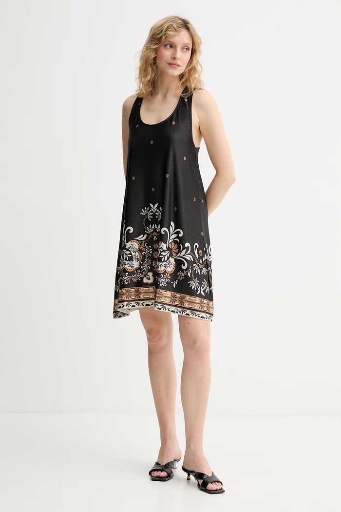 Twinset dámske plážové šaty 261LB2KBB čierna SS26