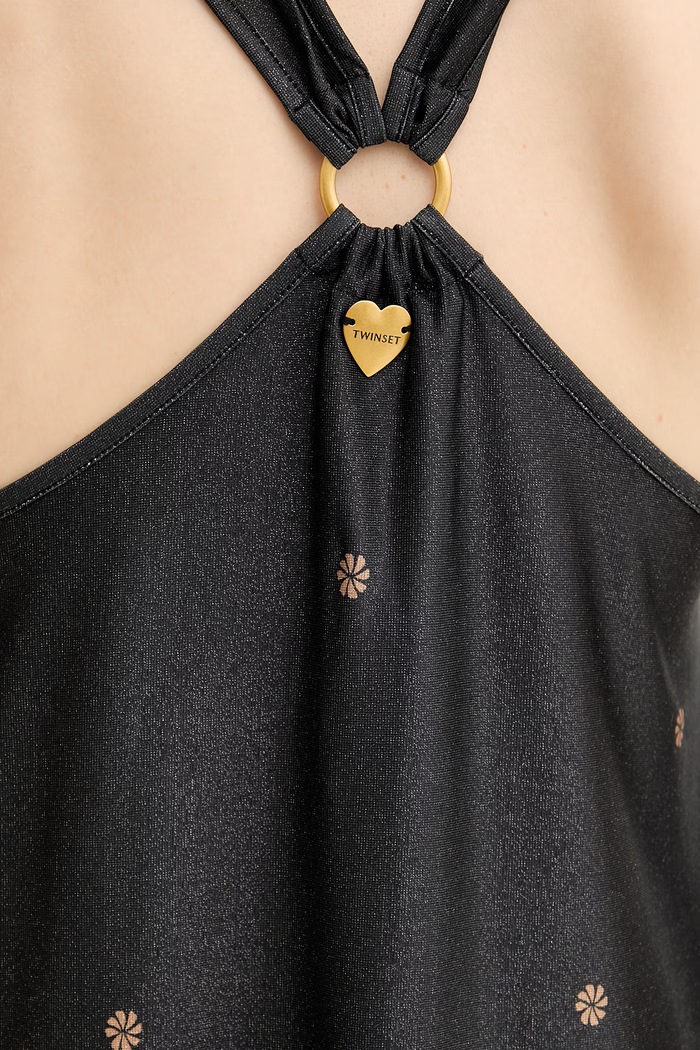 Twinset dámske plážové šaty 261LB2KBB čierna