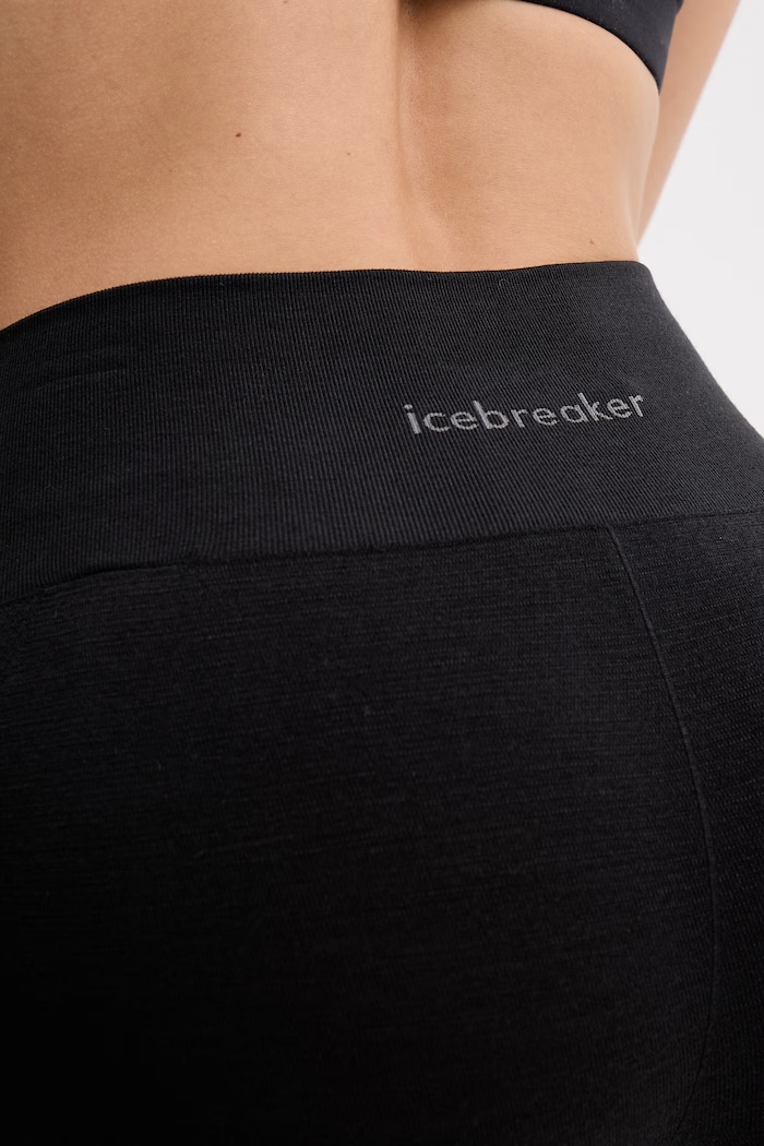 Icebreaker pentru femei, cu lână merino ZoneKnit Seamless negru IB0A56XO0011