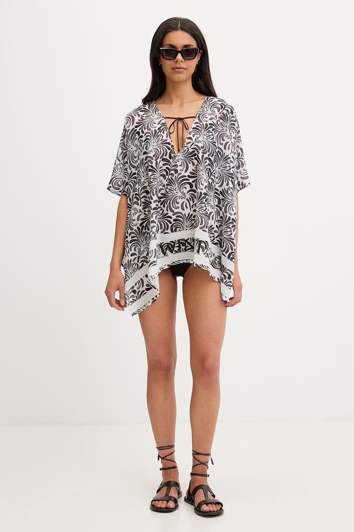 Twinset plážová šatka dámska 261LM5BLL hnedá SS26