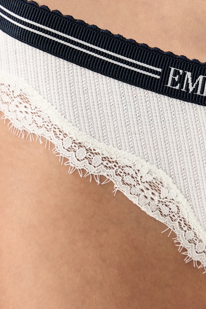 Odzież Emporio Armani Underwear brazyliany damskie z bawełną EW001915.AF19034 biały