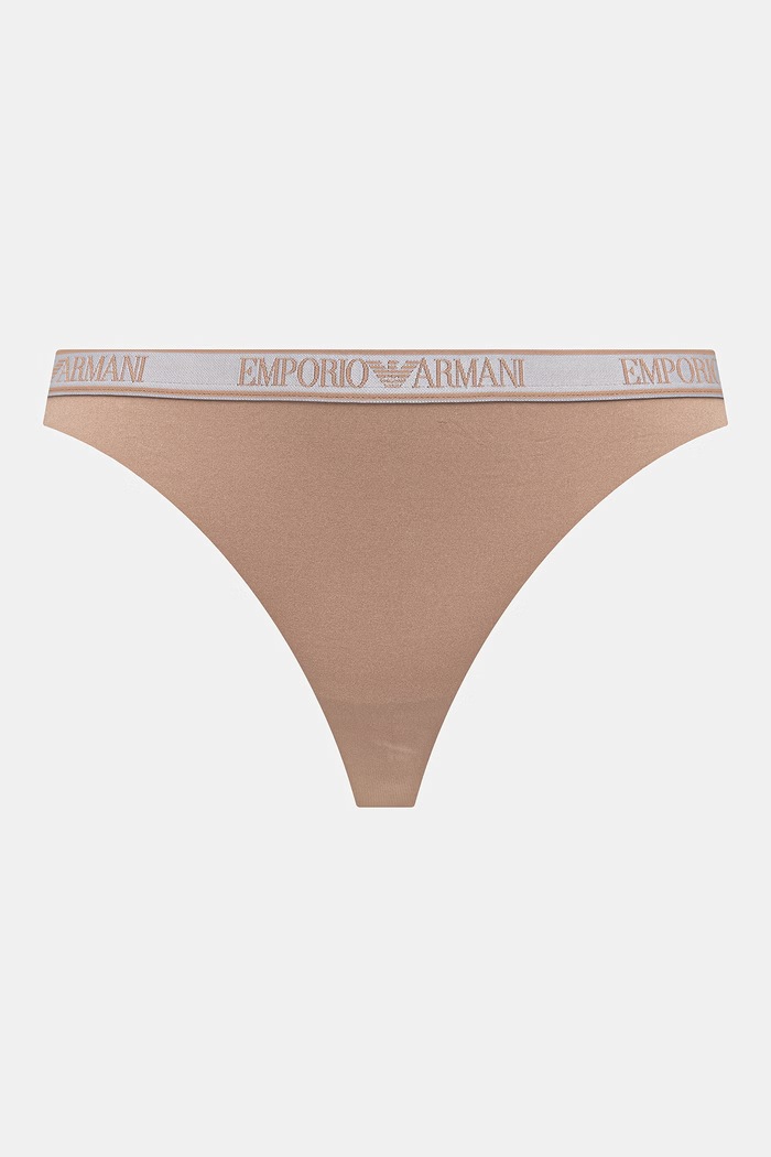 Emporio Armani Underwear chiloți full brief pentru femei pachet de 2 EW000404.AF19028 bej SS26