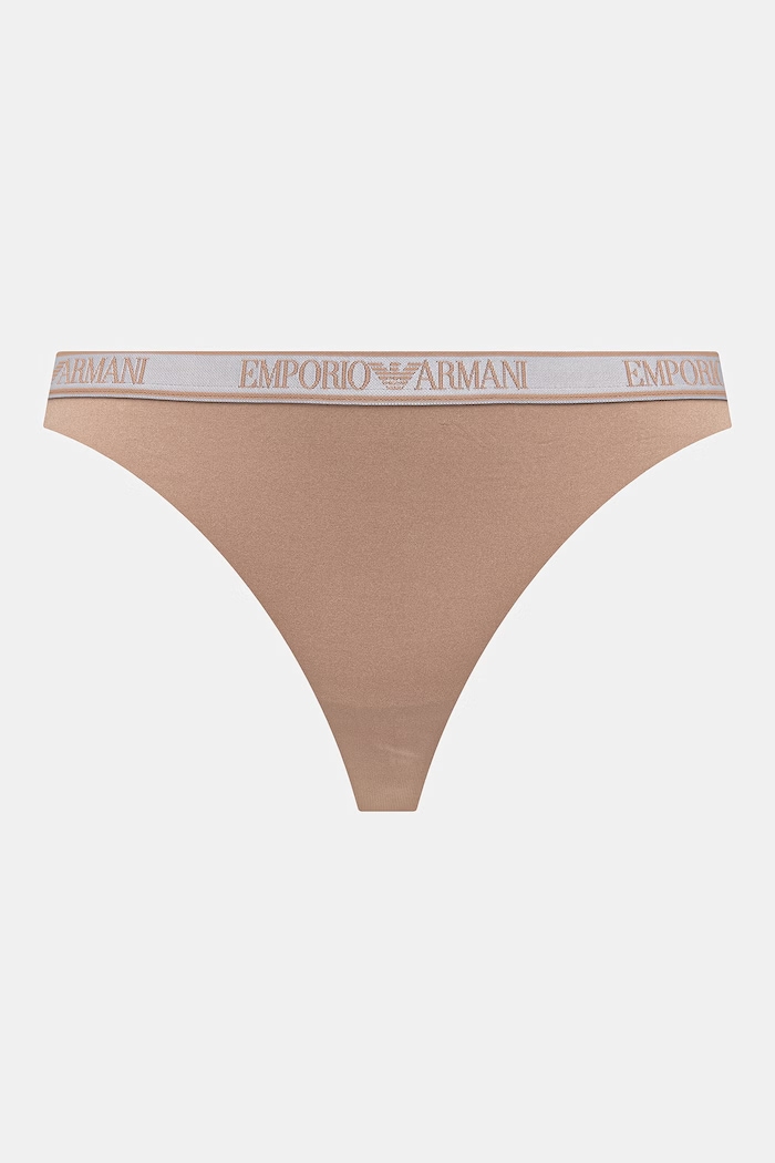 Emporio Armani Underwear chiloți full brief pentru femei pachet de 2 EW000404.AF19028 bej SS26