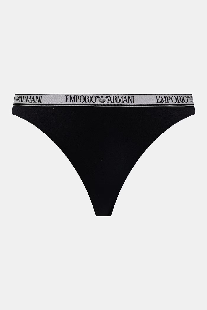 Emporio Armani Underwear chiloți full brief pentru femei pachet de 2 EW000404.AF19028 negru SS26