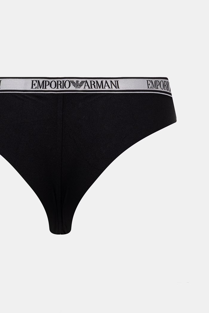 Îmbrăcăminte Emporio Armani Underwear chiloți full brief pentru femei pachet de 2 EW000404.AF19028 negru