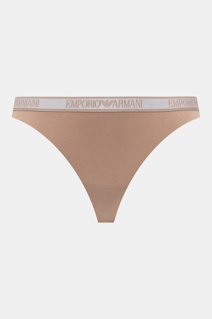 Emporio Armani Underwear chiloți g-string pentru femei pachet de 2 EW000402.AF19028 bej SS26