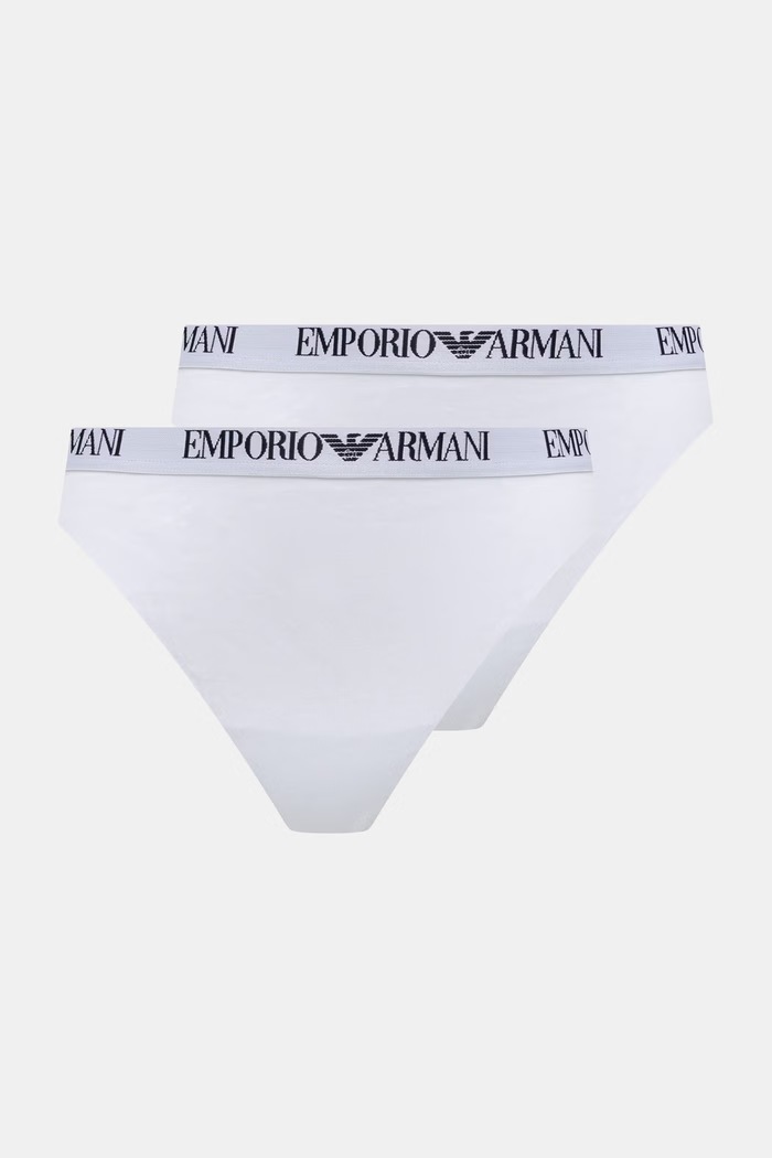 Emporio Armani Underwear kalhotky dámské s bavlnou 2-pack bílá EW000403.AF13033