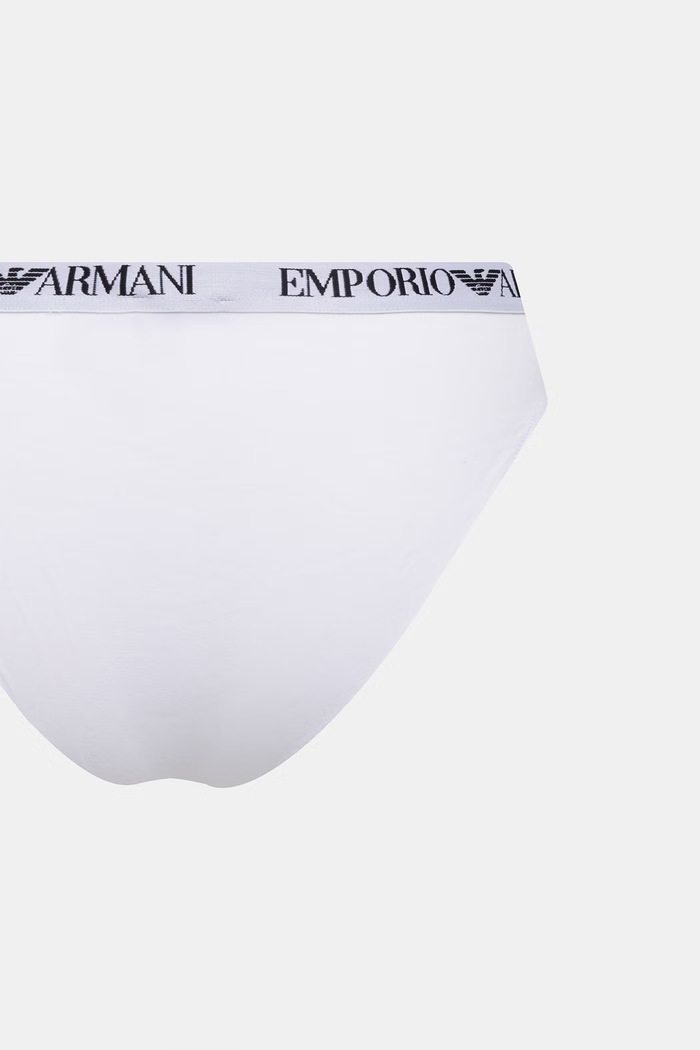 Oblečení Emporio Armani Underwear kalhotky dámské s bavlnou 2-pack EW000403.AF13033 bílá