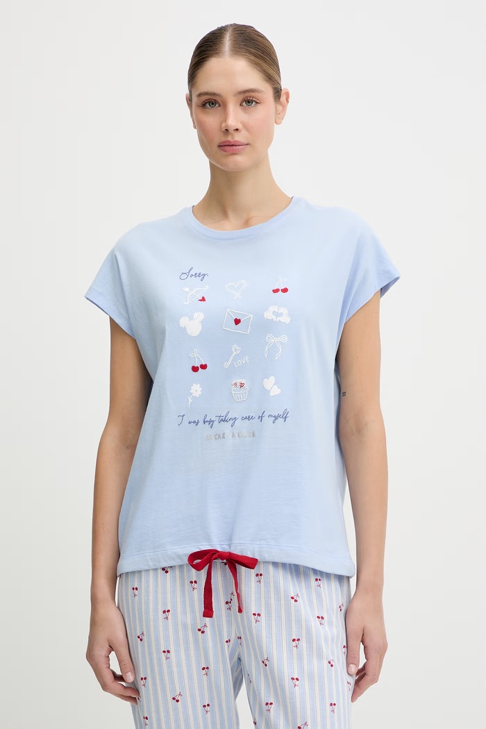 women'secret pijamale de bumbac 3133492 albastru SS26