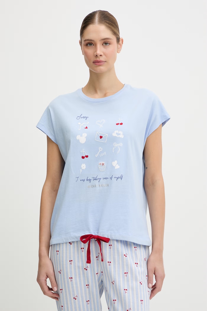 women'secret pijamale de bumbac 3133492 albastru SS26