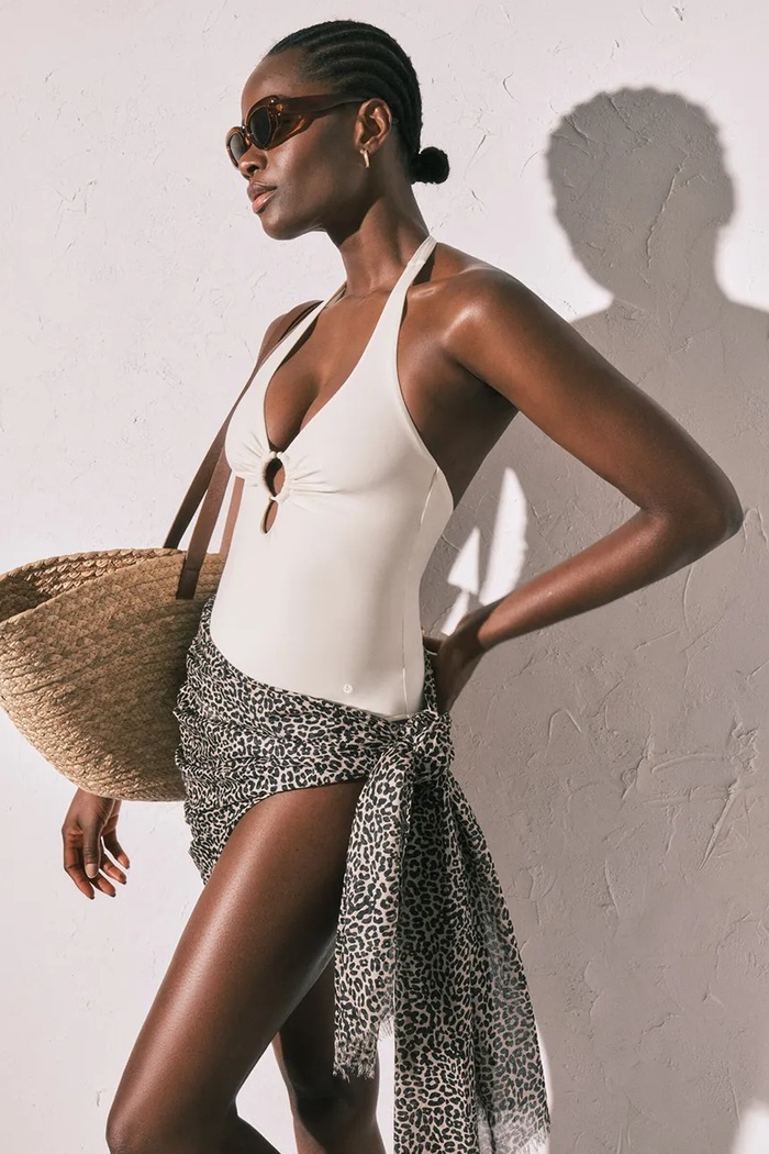 Women'secret costum de baie dintr-o singură piesă pentru femei bej 5523297
