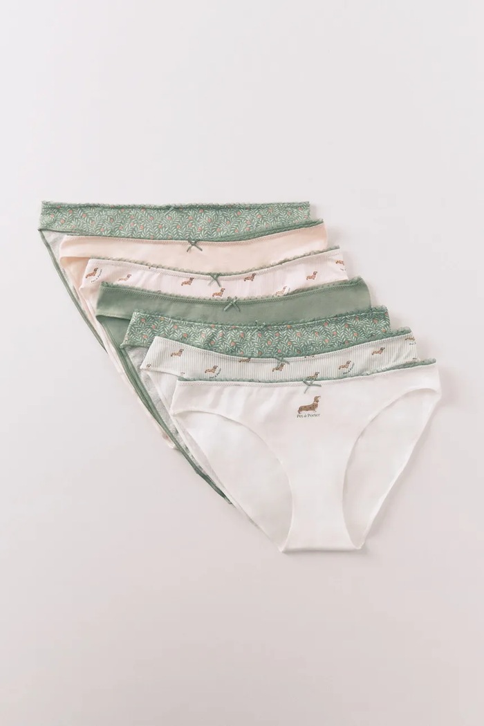 women'secret chiloți 7-pack 4933603 verde SS26