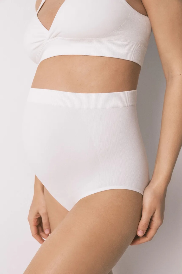 women'secret majtki ciążowe dzianina biały 4933607