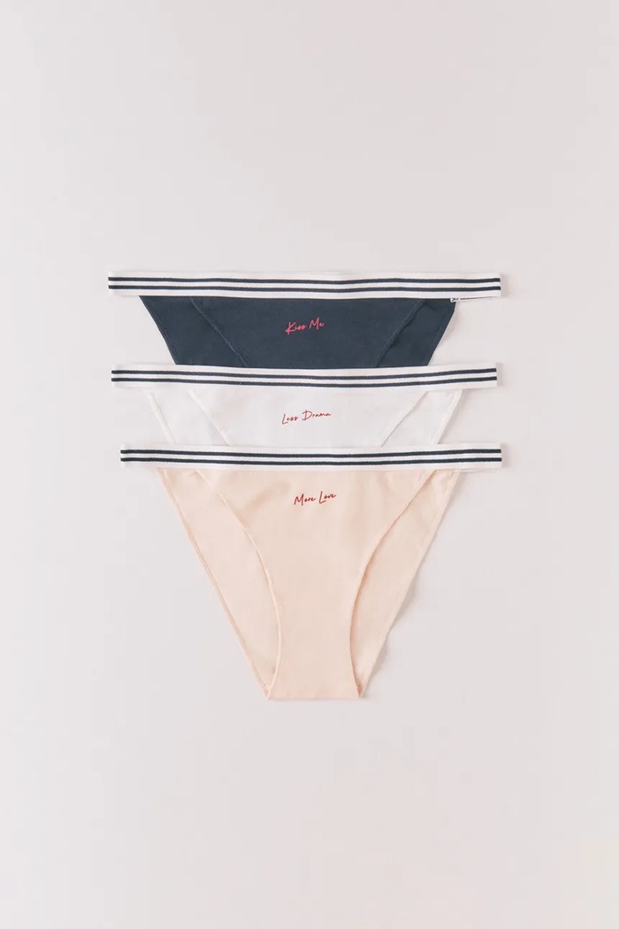 women'secret chiloți 3-pack 4933611 bleumarin SS26