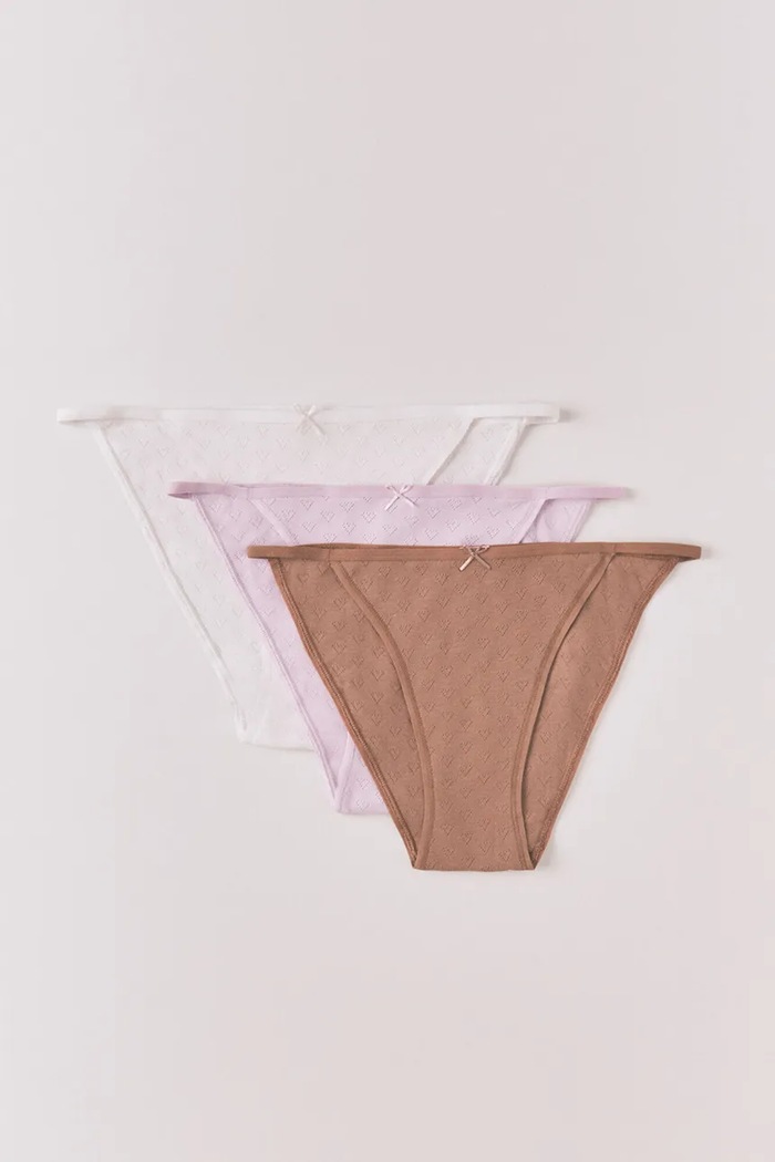 women'secret Памучни бикини women'secret (3 броя) 4933615 бял SS26