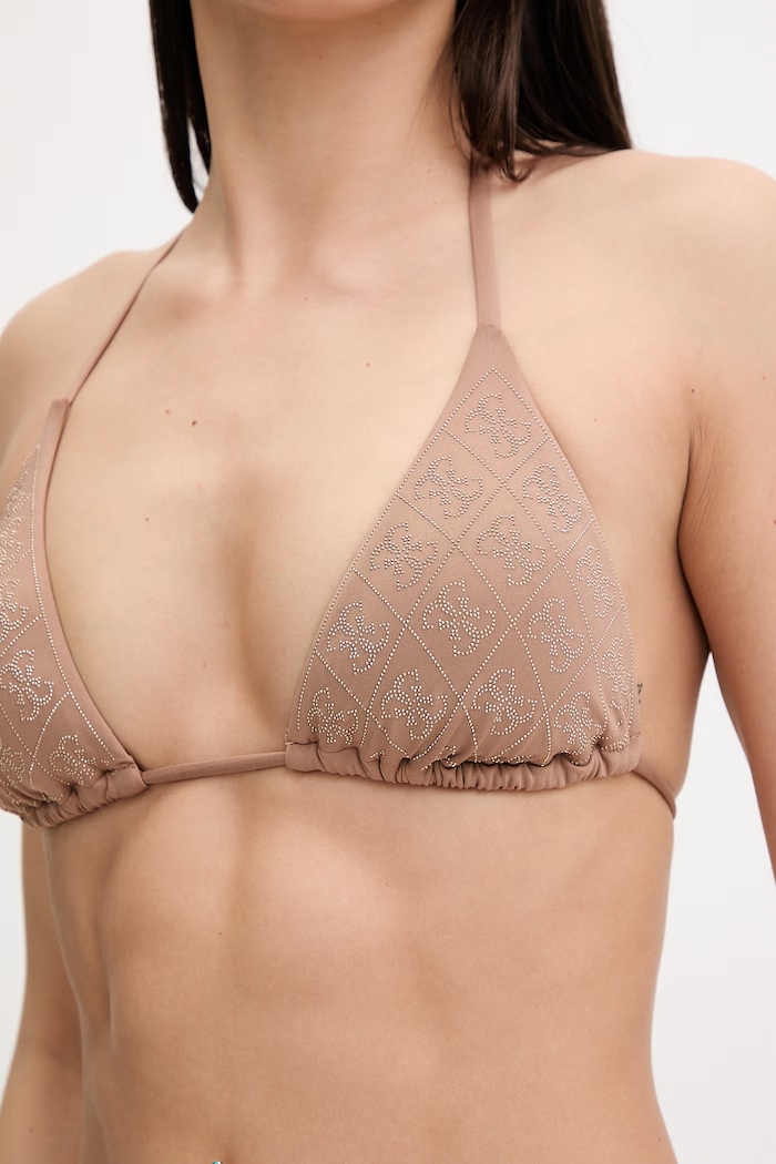Guess sutien de baie pentru femei DIANE maro E6GJ24.KCUO2