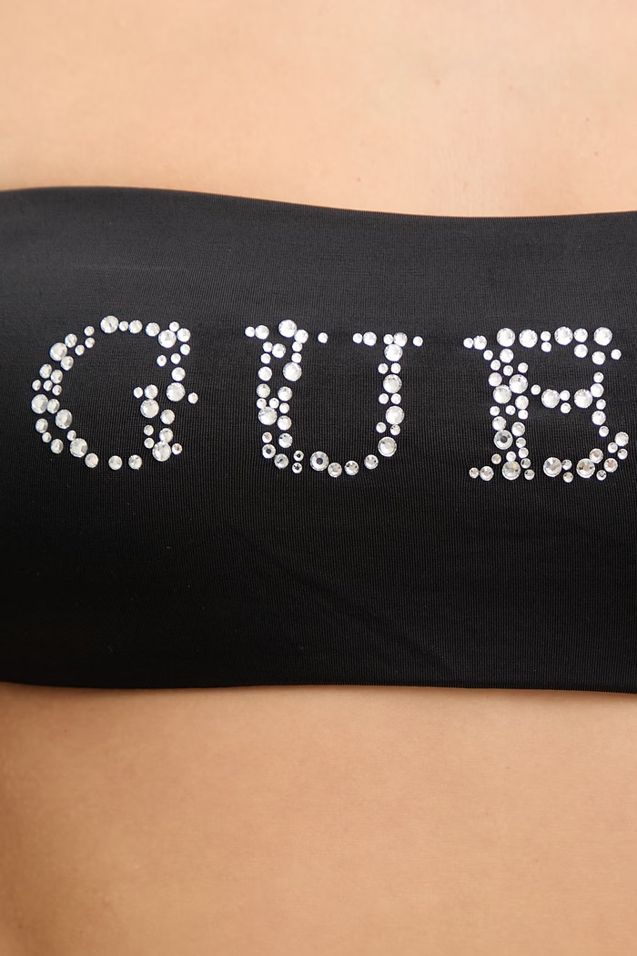 Bikini top Guess VIOLET μαύρο E6GJ45.KF442