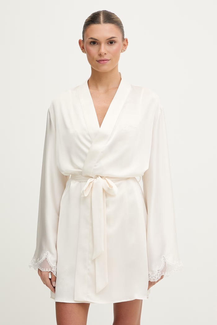 Guess halat de baie feminin HELEN bej O6GX01.WH9C2