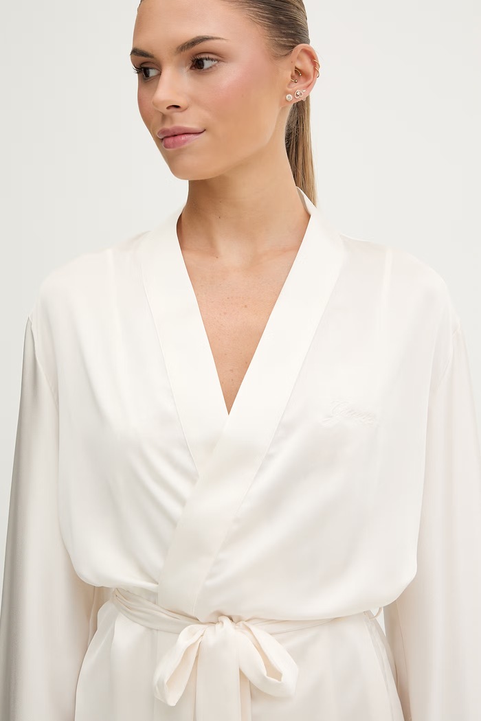 Guess halat de baie feminin HELEN bej O6GX01.WH9C2