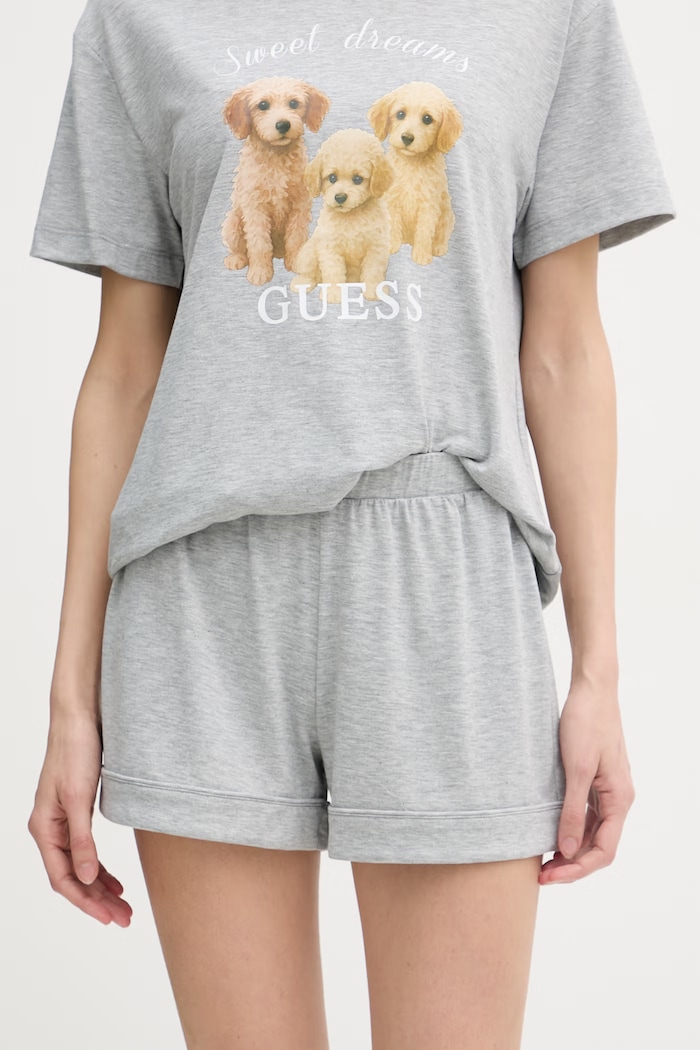Guess dvojdielne pyžamo dámske LILY O6GX05.KH110 sivá SS26