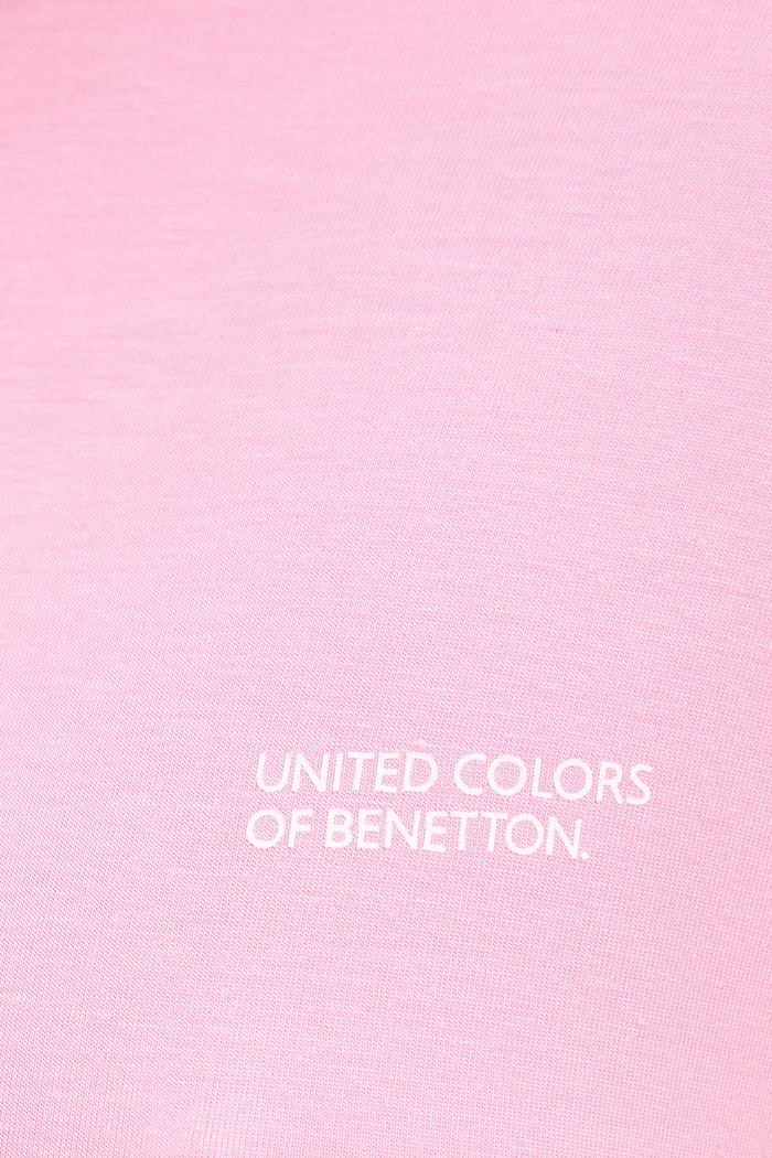 United Colors of Benetton T-shirt piżamowy damski z modalem różowy 36MX3M08I