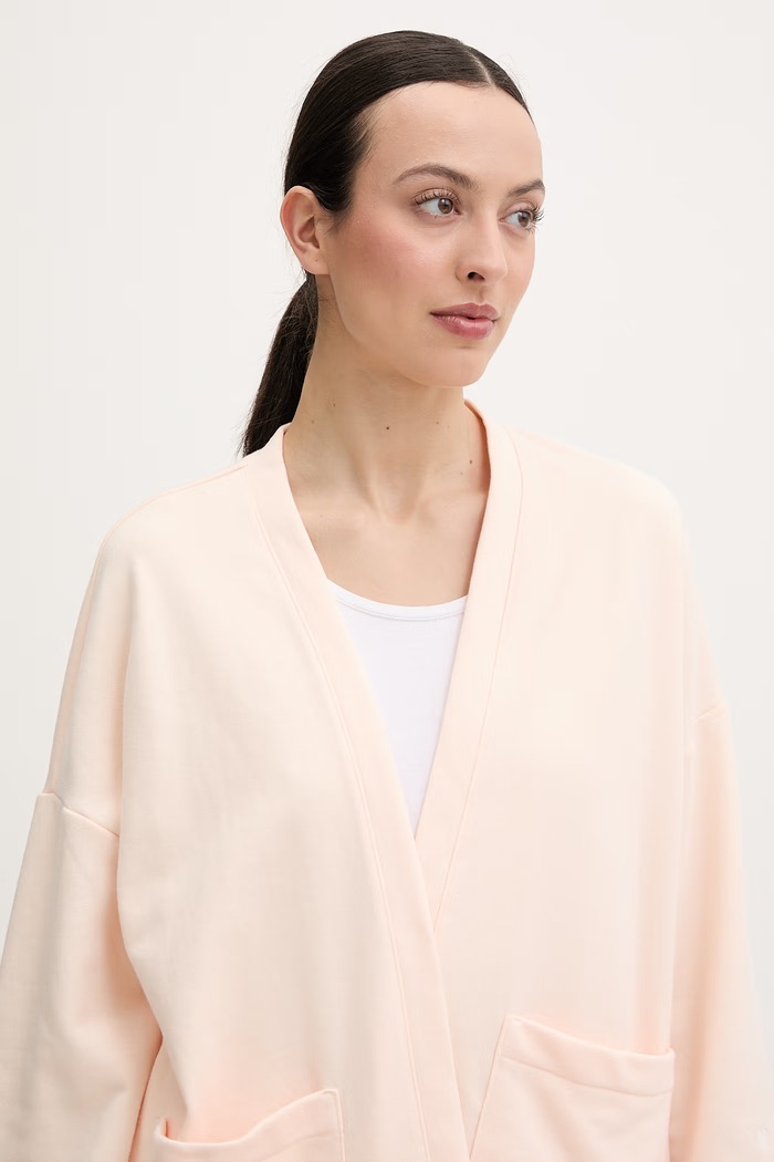United Colors of Benetton szlafrok damski z bawełny pomarańczowy 3WNW3M08H
