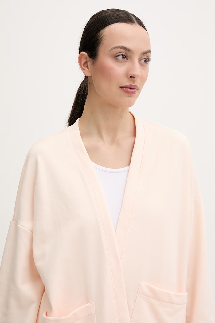 United Colors of Benetton szlafrok damski z bawełny pomarańczowy 3WNW3M08H