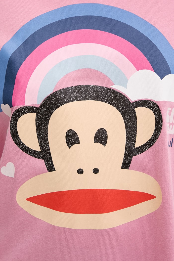 United Colors of Benetton longsleeve piżamowy damski z wiskozy 3Y5E3M08J różowy